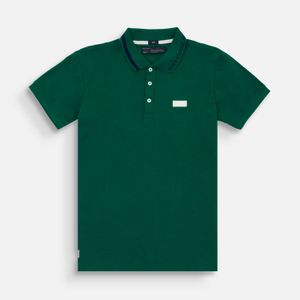 Polo Manga Corta Color Verde Adidas Para Hombre