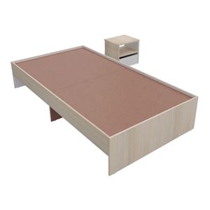 Combo Cama Sencilla (100cm) + Mesa de Noche Toscana