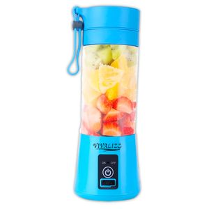 Licuadora Portatil ZEBBRIS Mini 380ML Azul
