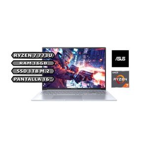 Computador Portátil Asus Vivobook 16X 16 Pulgadas AMD Ryzen 7 7730U 1 TB M2 SSD 16 GB RAM M3604YA