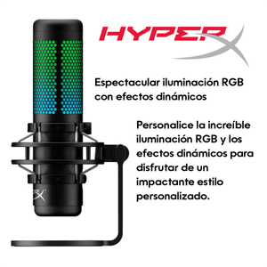 Micrófono Usb Multipatrón Gamer Streaming Hyperx Quadcast S