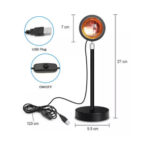 Lámpara Luz Led Proyectora Atardecer Decorativa 15 Colores