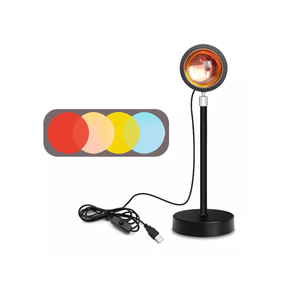 Lámpara Luz Led Proyectora Atardecer Decorativa 15 Colores