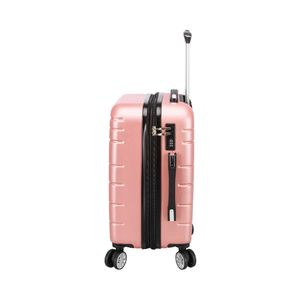 Maleta De Viaje Expandible Cabina Bin M012 Oro Rosa