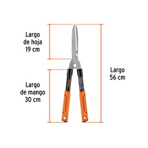 Tijera para poda 53 cm ligera mangos tubulares, Truper