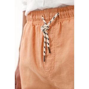 Bermuda regular fit con pretina elástica naranja para hombre