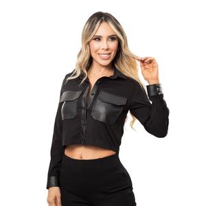 BLUSA INVERZA MUJER 72762 NEGRO