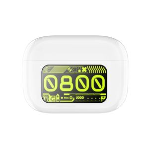 Audífonos M5 Pro con Bluetooth pantalla digital blancos