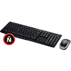 Combo Inalámbrico Teclado Multimedia y Mouse Logitech MK270