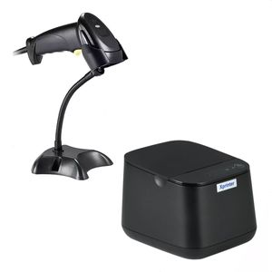 Combo Pos Cajón + Impresora 58mm + Lector Barcode + Soporte
