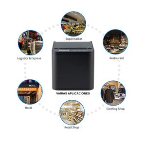Impresora Térmica Pos 80mm (USB+LAN) Alta Velocidad Cortador