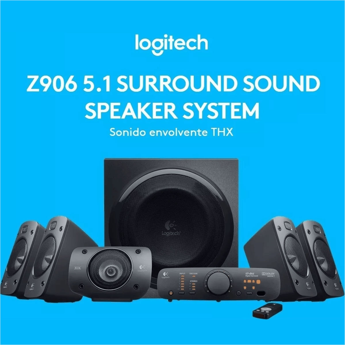 Sistema de Sonido 5.1 Logitech Z906, Certificación THX, 500 Watts RMS ...