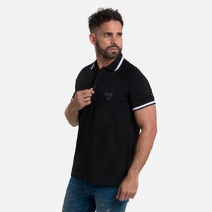 Polo Manga Corta Color Negro Para Hombre