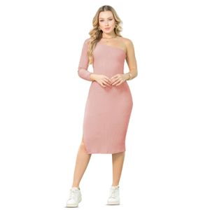 Vestido Largo Mujer Rosa Mp 145