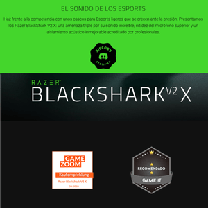 Audífonos Diadema Gamer Razer Blackshark V2 X / Sonido 7.1 Verde