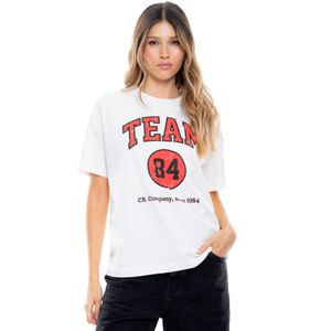 Camiseta Manga Corta Con Estampado En Frente