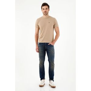Jean nudy azul con arrugas 3D para hombre