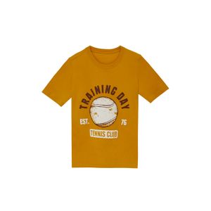 Camiseta amarilla con estampado para niño