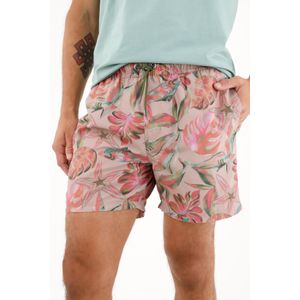 Pantaloneta de baño con estampado marino para hombre