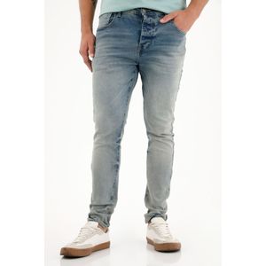 Jean Super Skinny tiro medio con efecto empolvado para hombre
