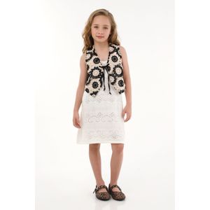 Chaleco negro con tiras ajustables para niña