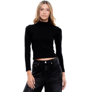 Camiseta Manga Larga Ajustada Unicolor