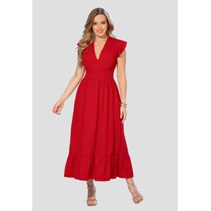 Vestido Largo Mujer Rojo Mp 869