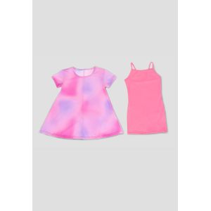 Vestido Paq X2 Infantil Femenino Multicolor Mp 104817