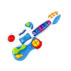 Guitarra Eléctrica De Juguete Niños He0502 Azul