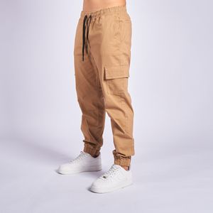 Pantalon bolsillo ribete caqui