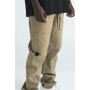 Pantalon doble cargo caqui