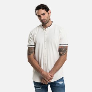 Polo Manga Corta Color Ivory Para Hombre
