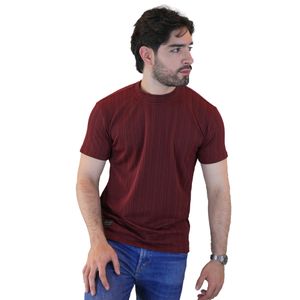 Camiseta para hombre texturizada laguna blue