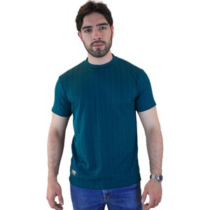 Camiseta para hombre texturizada laguna blue
