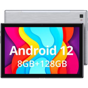 Tabletas Android de 10 pulgadas con 128 GB de almacenamiento, 8 GB de RAM, Octa Core 2.0 GHz, tabletas Android 12, pantalla IPS HD de 10 pulgadas