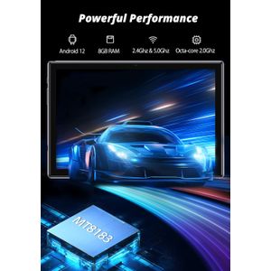 Tabletas Android de 10 pulgadas con 128 GB de almacenamiento, 8 GB de RAM, Octa Core 2.0 GHz, tabletas Android 12, pantalla IPS HD de 10 pulgadas