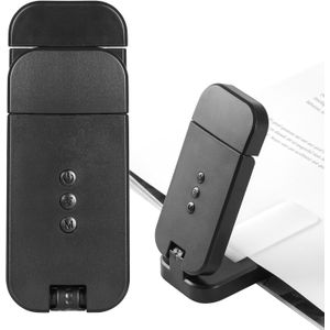 EGWASER Luz recargable para leer en la cama, luz LED de lectura portátil de larga duración con clip con 3 colores ámbar para leer para los amantes de