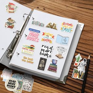 50 calcomanías de libros para Kindle, calcomanías de lectura para computadora portátil, calcomanías de Booktok, para amantes de los libros