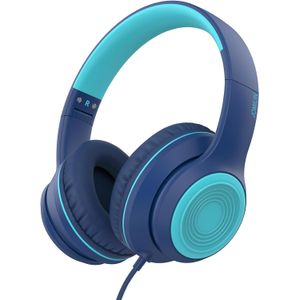 Auriculares A8 con cable sobre la oreja con micrófono, ligeros y plegables con cable sin enredos de 1.5M, auriculares enchufables de 0