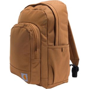 Carhartt Mochila clásica de 25 L, duradera y resistente al agua con funda para laptop de 15 pulgadas y múltiples compartimentos organizativos, marrón