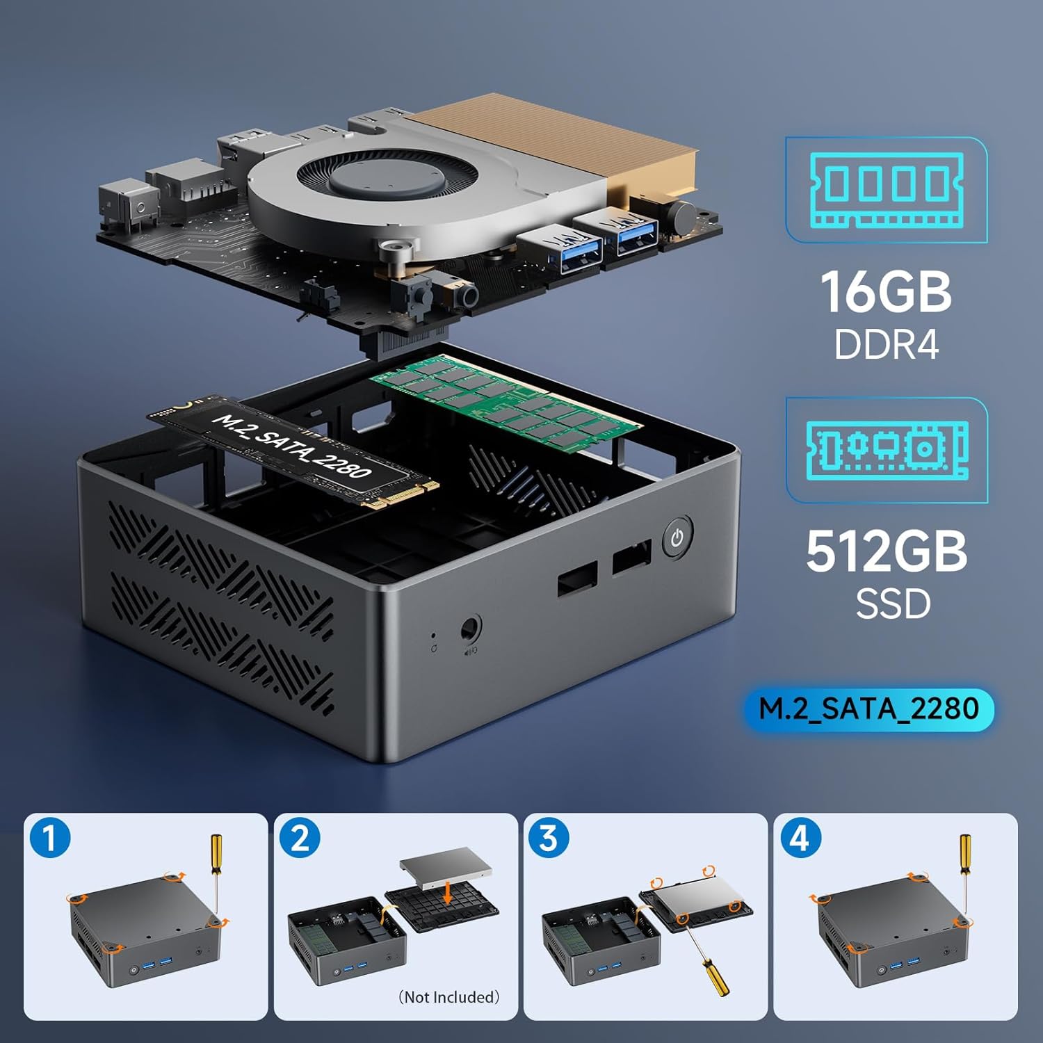 Pc Case BMAX Mini-PC N100 – Leistungsstarker Kleincomputer Mit