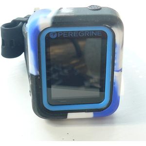 Funda protectora de silicona para computadora de buceo Shearwater Peregrine/Peregrine TX (azul camuflaje)