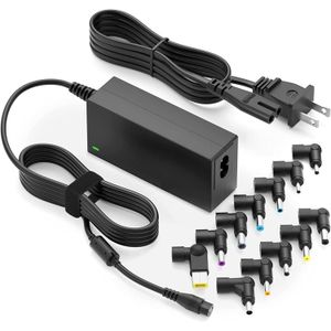 ZOZO Cargador universal para laptop 45 W, adaptador de CA para Dell HP Acer Asus Samsung Sony Toshiba Gateway Fujitsu Delta NEC Chromebooks Ultrabook