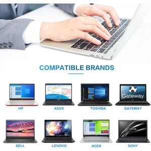 ZOZO Cargador universal para laptop 45 W, adaptador de CA para Dell HP Acer Asus Samsung Sony Toshiba Gateway Fujitsu Delta NEC Chromebooks Ultrabook