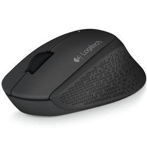 Mouse Inalámbrico Logitech M280 Diseño Curvo Total Comfort - Negro
