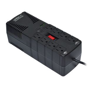 Regulador Automático Voltaje Unitec 1200va, 8 Tomas Protegidas U-1200