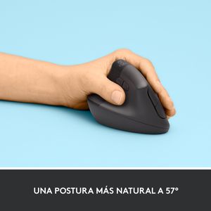 Mouse Ergonómico Avanzado Logitech Lift Vertical  Zurdo Grafito Left