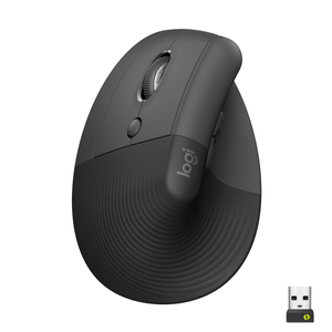 Mouse Ergonómico Avanzado Logitech Lift Vertical  Zurdo Grafito Left
