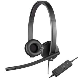 Diadema Logitech Usb Headset Stereo H570e Lync Cisco Skype - Negro