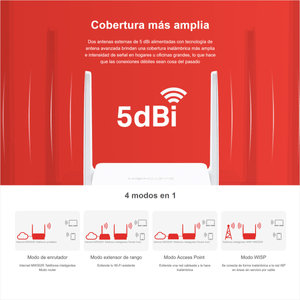 Router Wifi Multi-modo Repetidor N 300mbps Mercusys MW302R